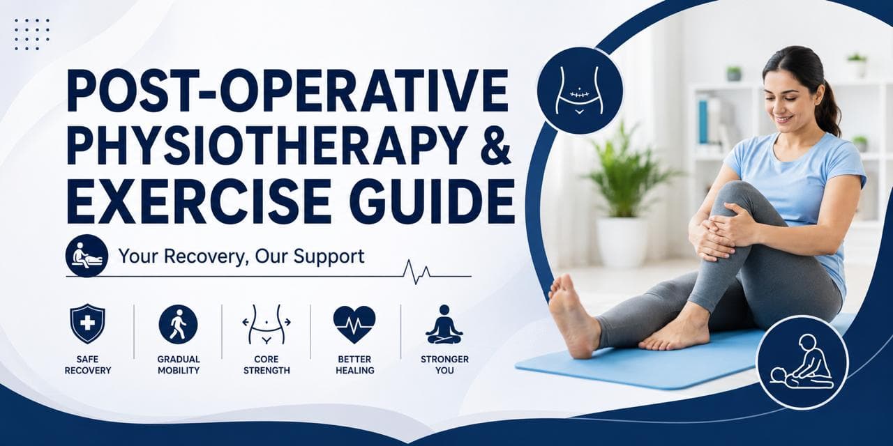 Post-operative physiotherapy and exercise guide — your recovery, our support